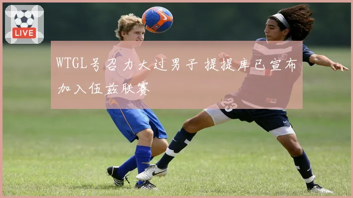 WTGL号召力大过男子 提提库已宣布加入伍兹联赛